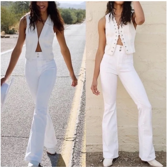 NWT  Free People We The Free Jayde Cord Flare Jeans - Picture 1 of 16